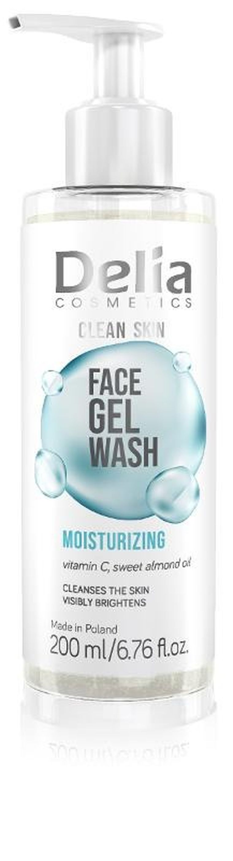 Delia, clean skin, żel do mycia, nawilżający, 200 ml