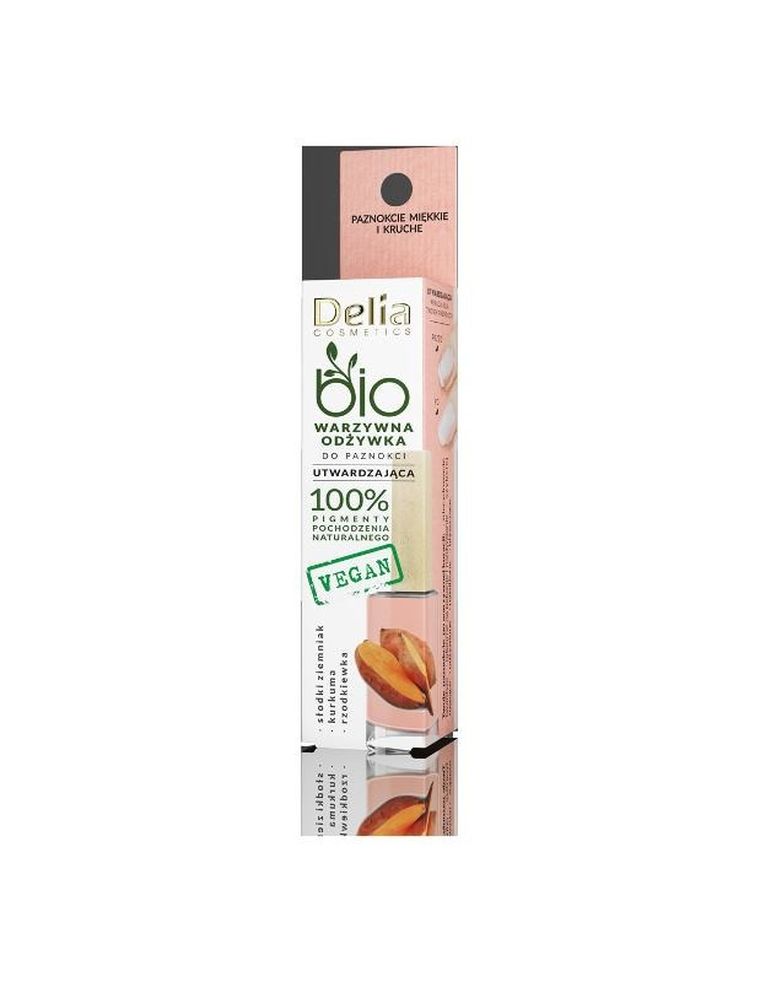 Delia Cosmetics, Bio Warzywna, odżywka utwardzająca do paznokci, batat, 11 ml