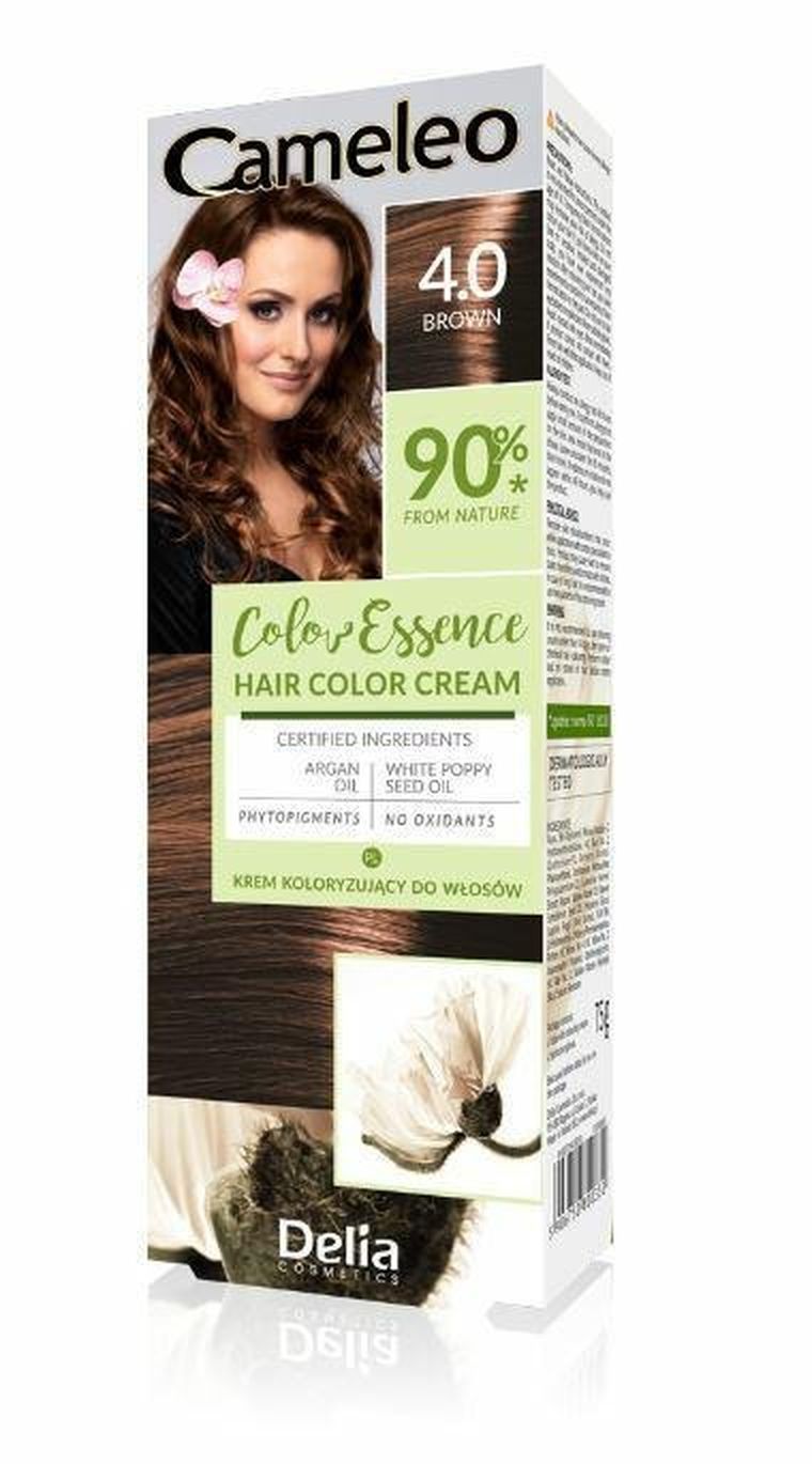 Delia Cosmetics, Cameleo, Color Essence, krem koloryzujący, nr 4.0 Brown