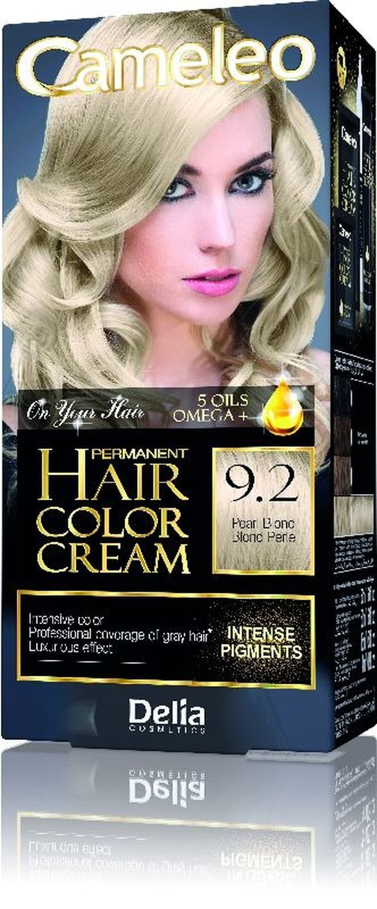 Delia Cosmetics, Cameleo, HCC, farba permanentna Omega+ nr 9.2 Pearl Blond, 1 op.