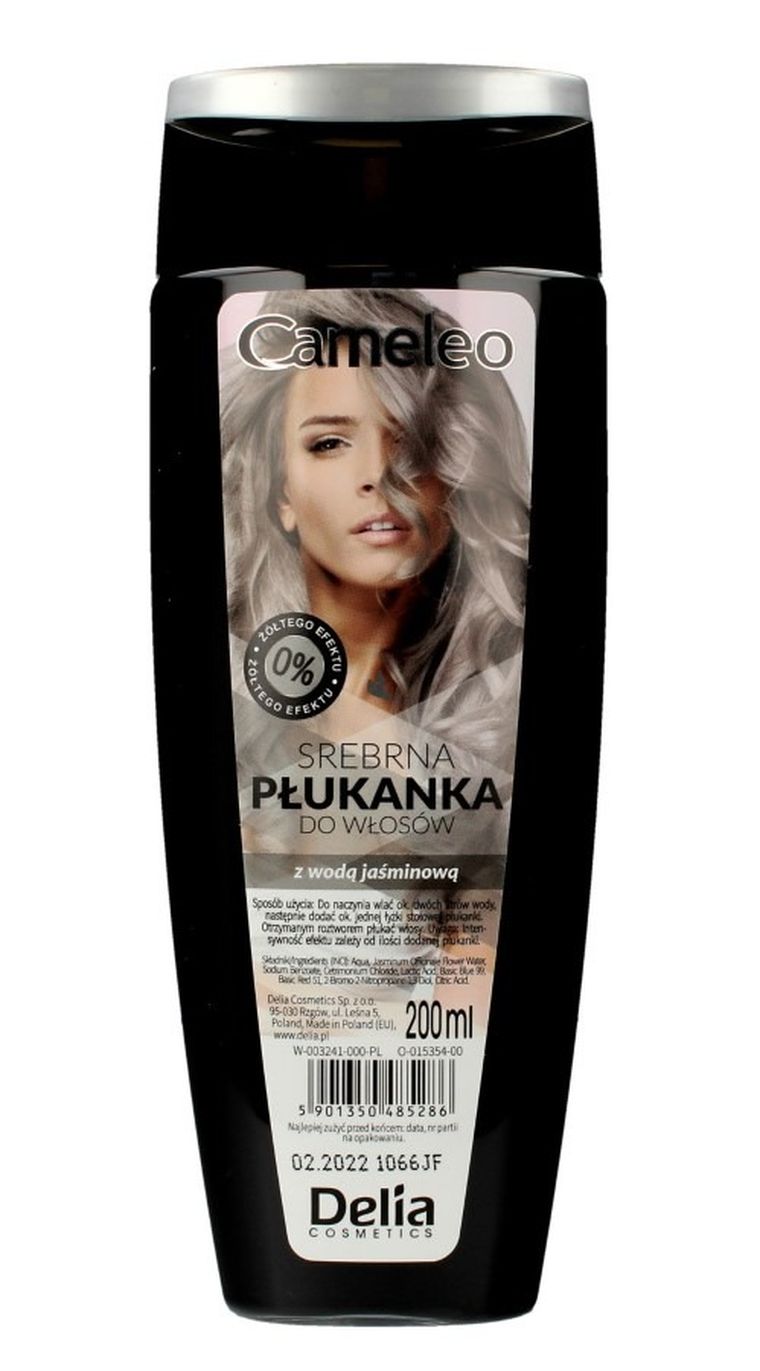 Delia Cosmetics, Cameleo, płukanka do włosów, srebrna z wodą jaśminową, 200 ml