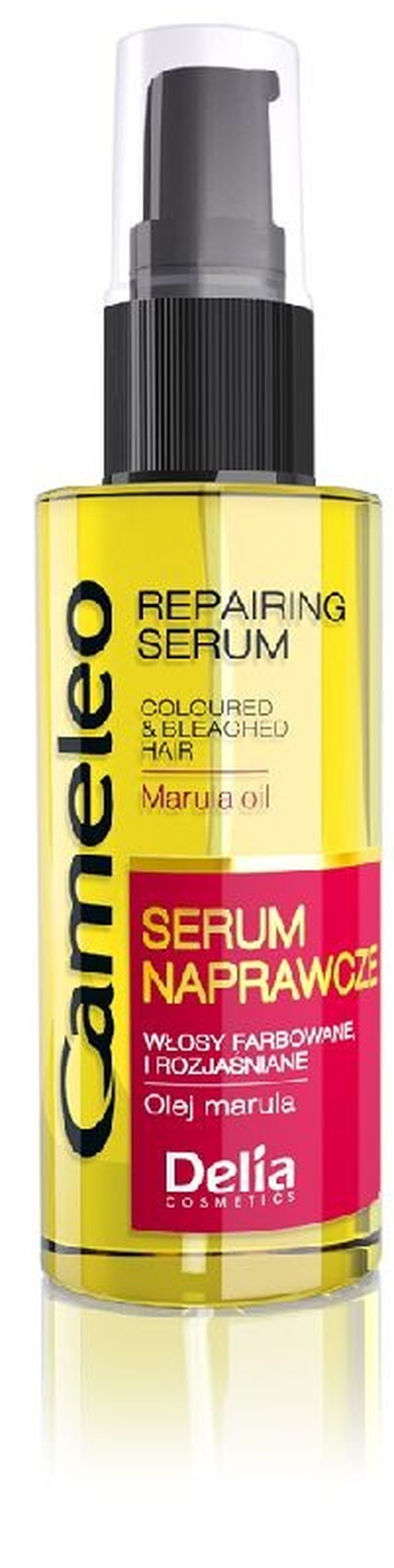 Delia Cosmetics, Cameleo, serum naprawcze z olejem marula do włosów farbowanych, 55 ml