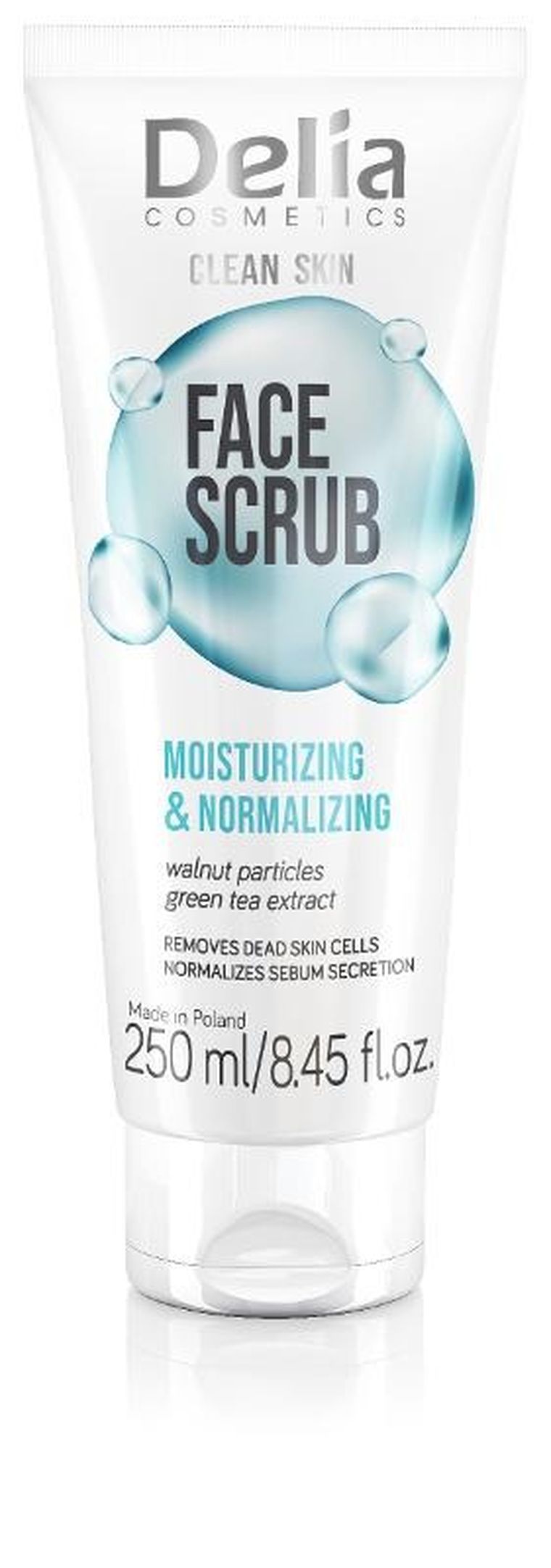 Delia Cosmetics, Clean Skin, peeling normalizująco-nawilżający, 250 ml