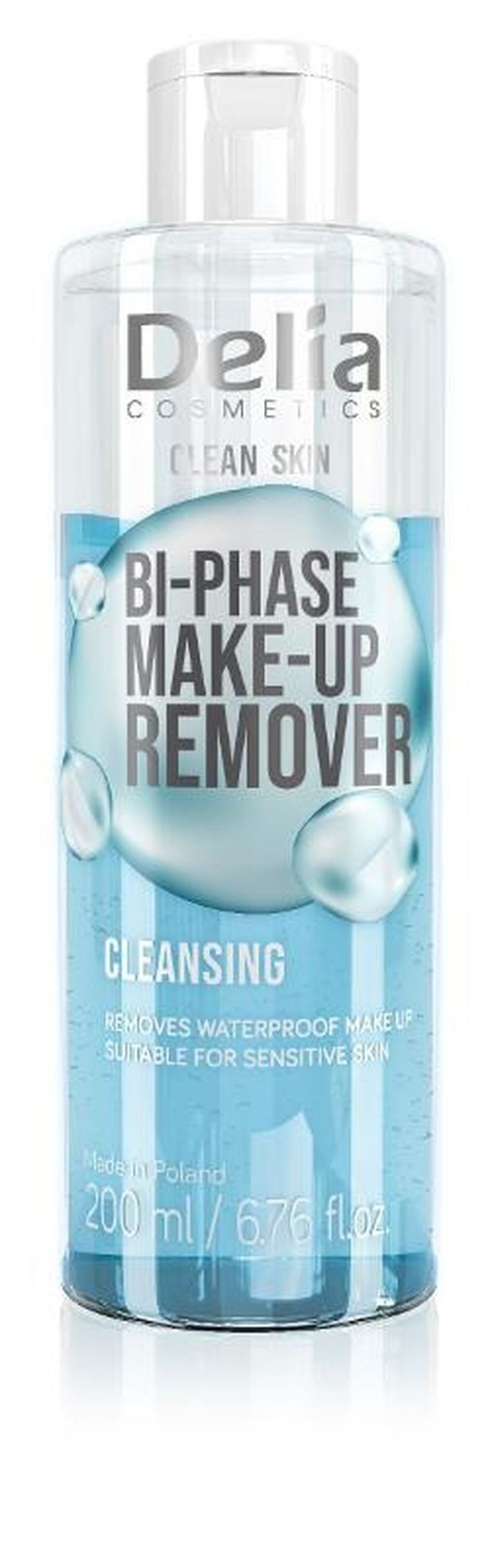 Delia Cosmetics, Clean Skin, płyn dwufazowy do demakijażu, 200 ml