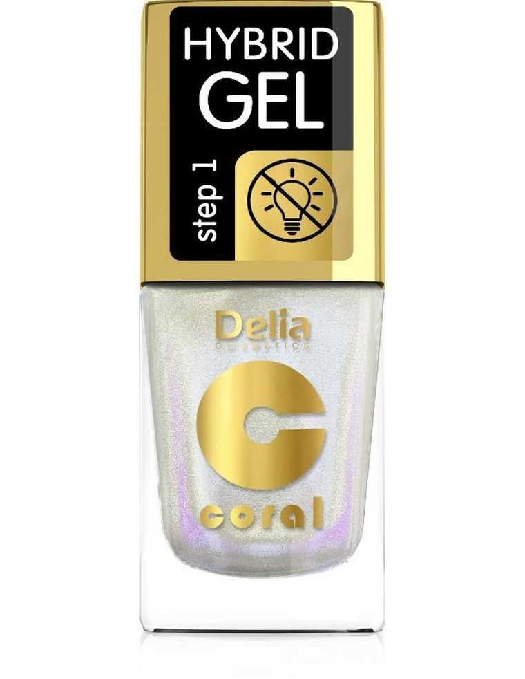 Delia Cosmetics, Coral Hybrid Gel, emalia do paznokci, nr 104, 11 ml