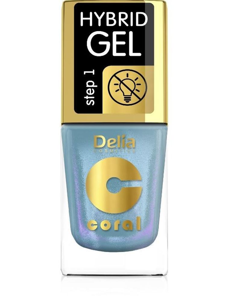 Delia Cosmetics, Coral Hybrid Gel, emalia do paznokci, nr 111, 11 ml