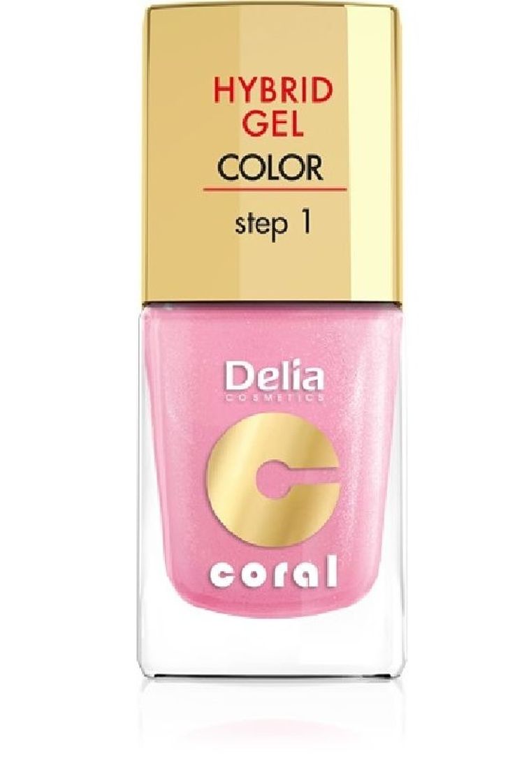 Delia Cosmetics, Coral Hybrid Gel, emalia do paznokci nr 31, 11 ml