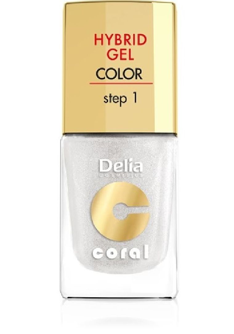 Delia Cosmetics, Coral Hybrid Gel, emalia do paznokci nr 32, 11 ml