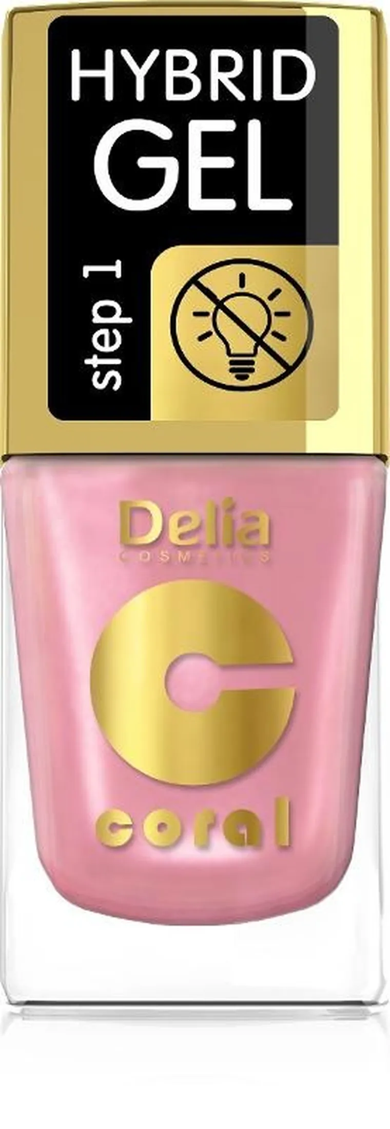 Delia Cosmetics, Coral Hybrid Gel, emalia do paznokci, nr 68, 11 ml
