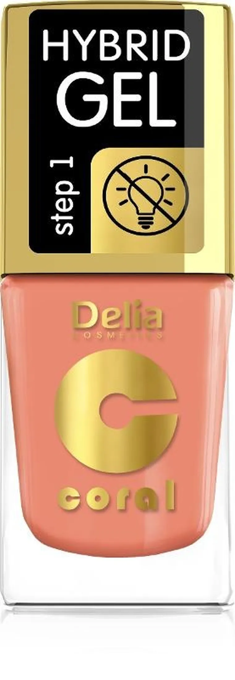 Delia Cosmetics, Coral Hybrid Gel, lakier do paznokci, 143, 11 ml