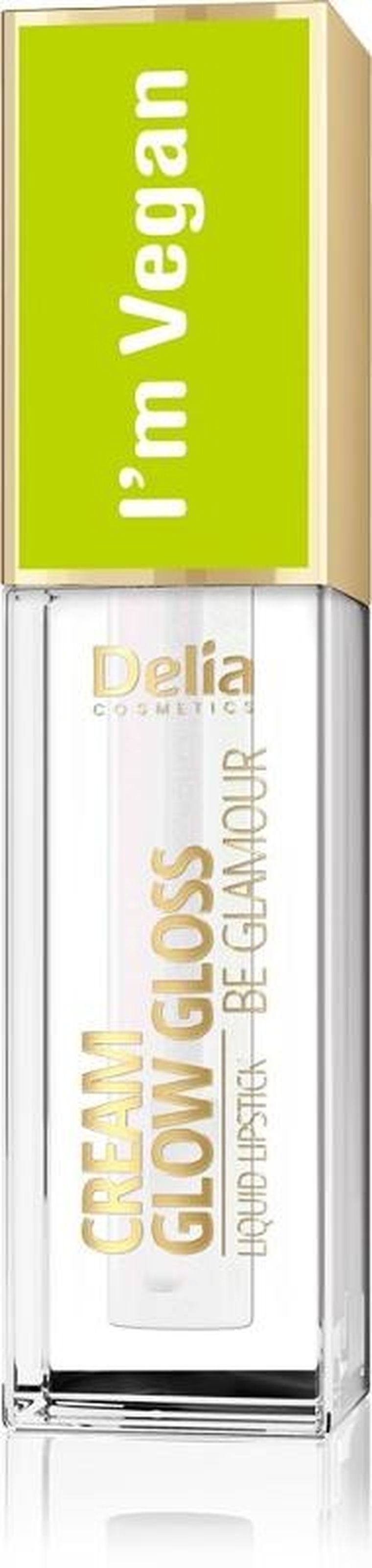 Delia Cosmetics, Cream Glow Gloss, wegański błyszczyk do ust, nr 101 holo diamond, 5 ml
