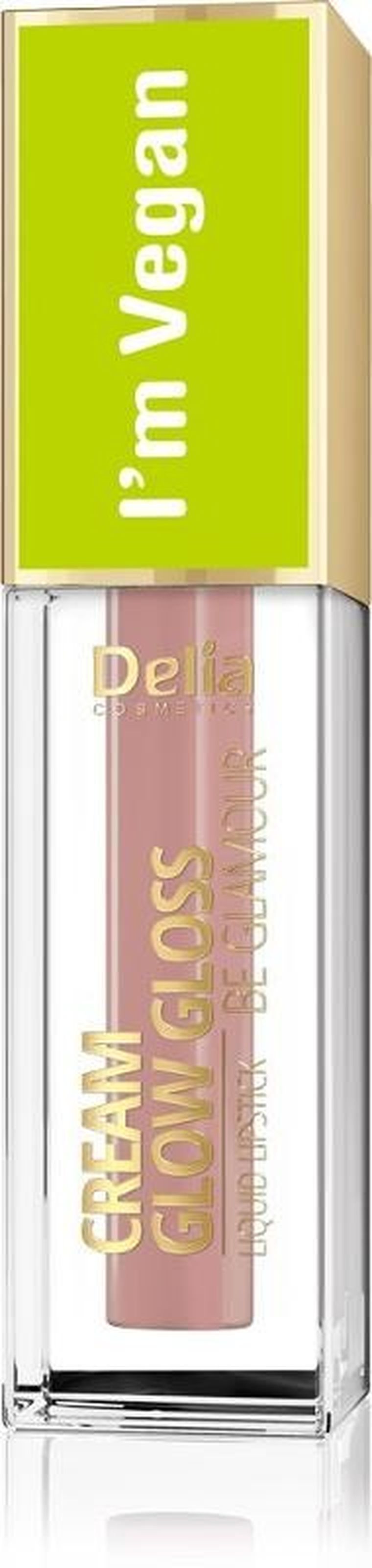Delia Cosmetics, Cream Glow Gloss, wegański błyszczyk do ust, nr 103 peach Essence, 5 ml