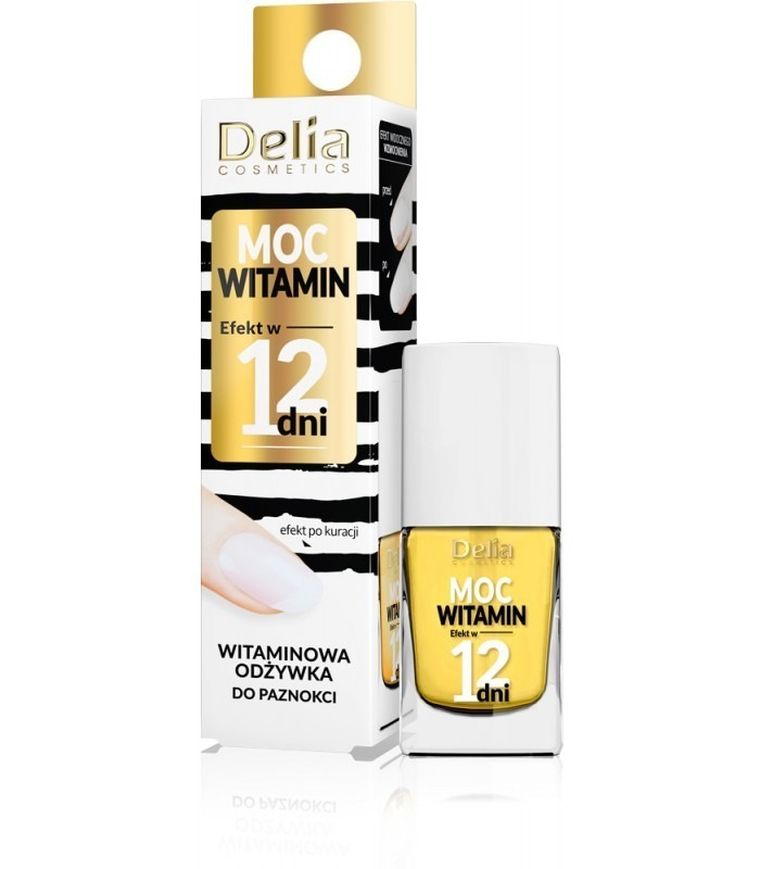 Delia Cosmetics, Efekt w 12 dni, odżywka do paznokci Moc Witamin, witaminowa, 11 ml