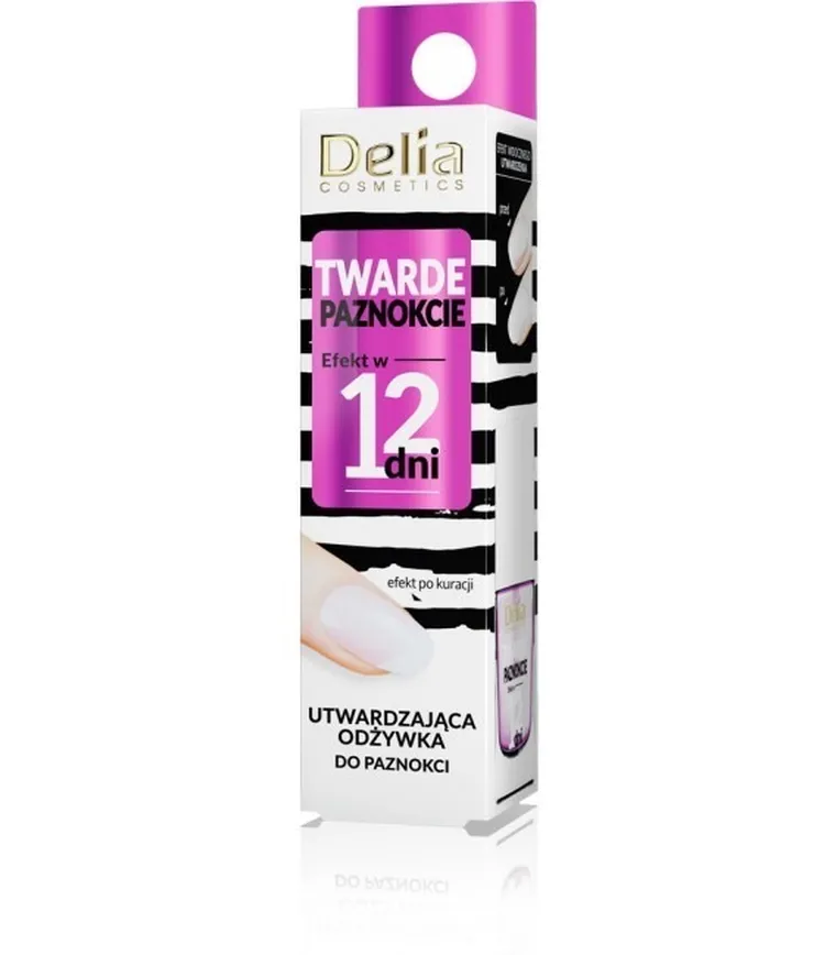 Delia Cosmetics, Efekt w 12 dni, odżywka do paznokci Twarde Paznokcie, utwardzająca, 11 ml