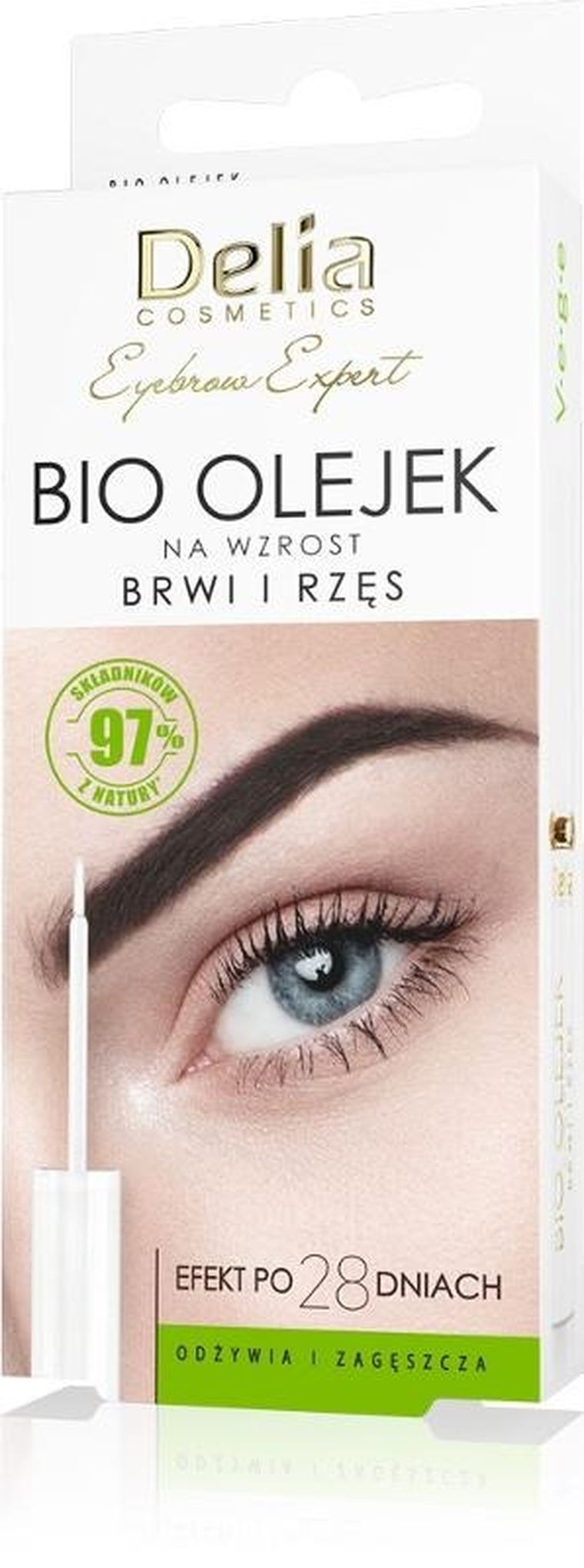 Delia Cosmetics, Eyebrow Expert, Bio, olejek na wzrost brwi i rzęs