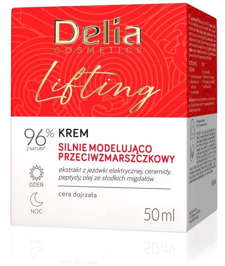 Delia Cosmetics, lifting modelująco-przeciwzmarszczkowy, krem na dzień i na noc, 50 ml