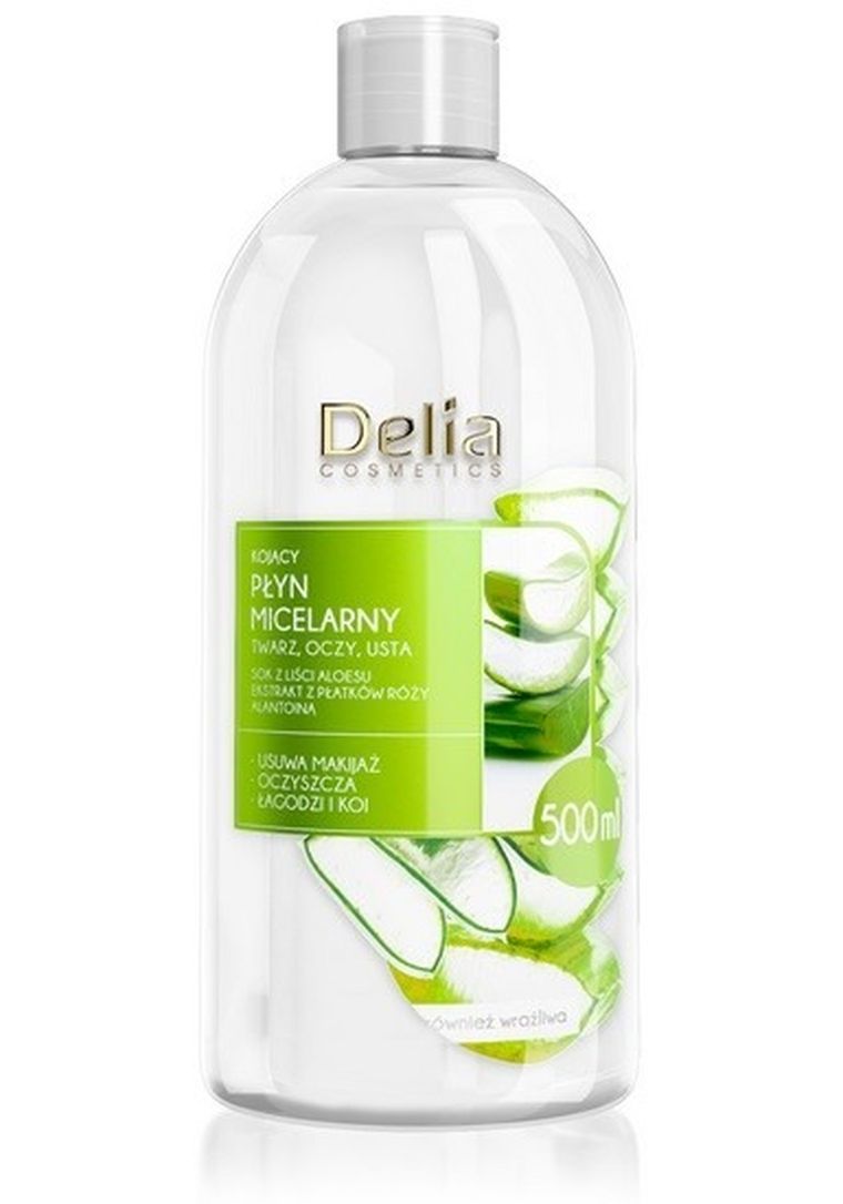 Delia Cosmetics, płyn micelarny kojący, każdy rodzaj cery, 500 ml