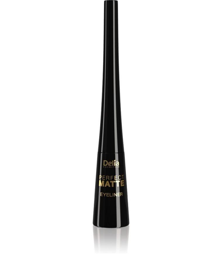 Delia Cosmetics, Shape Master, eyeliner matowy w płynie, Perfect Matte - Black, 4 ml