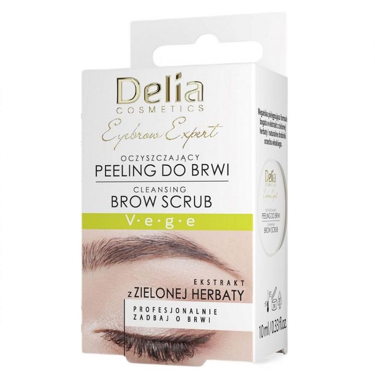Delia, Eyebrow Expert, oczyszczający peeling do brwi, 10 ml