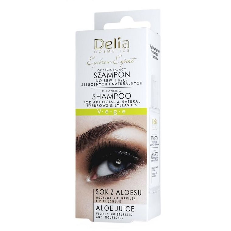 Delia, Eyebrow Expert, oczyszczający szampon do brwi i rzęs, 50 ml