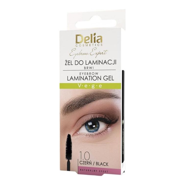 Delia, Eyebrow Expert, żel do laminacji brwi, Czerń, 4 ml