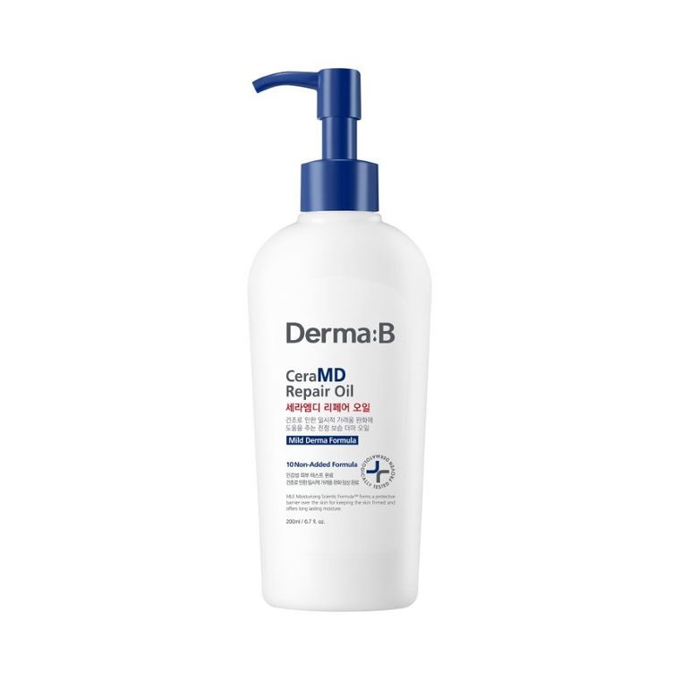 Derma:B, Ceramd, regenerujący olejek do ciała nawilżająco-łagodzący, 200 ml