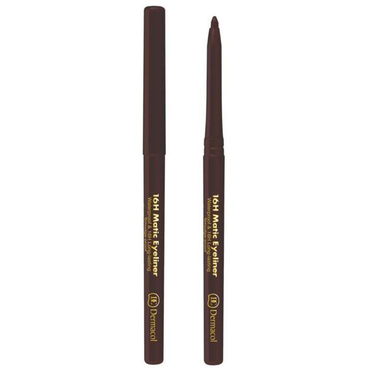 Dermacol, 16H Matic, Eyeliner Waterproof&Long-Lasting, automatyczna kredka do oczu, 03 Brown, 3g