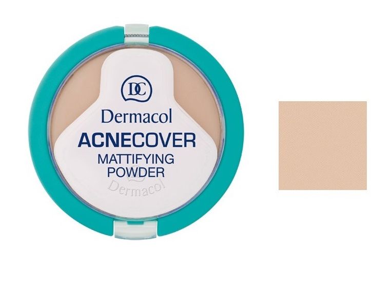 Dermacol, Acnecover Mattifying Powder, puder matujący w kompakcie, 03 Sand, 11 g