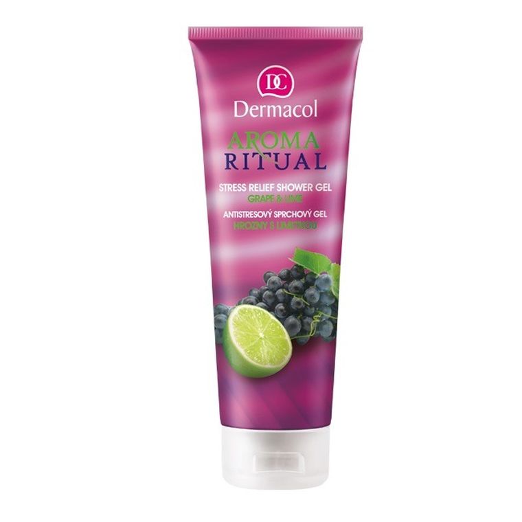 Dermacol, Aroma Ritual, Stress Relief Shower Gel, żel pod prysznic, Grape&Lime, 250 ml