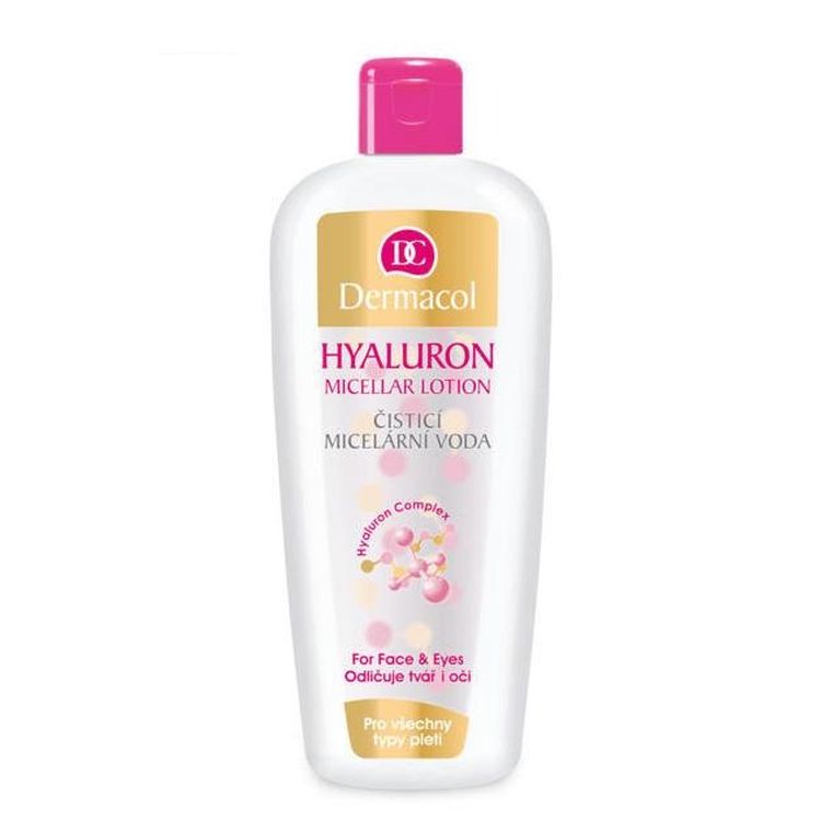 Dermacol, Hyaluron Cleansing Micellar Lotion, płyn micelarny do twarzy i oczu, 400 ml