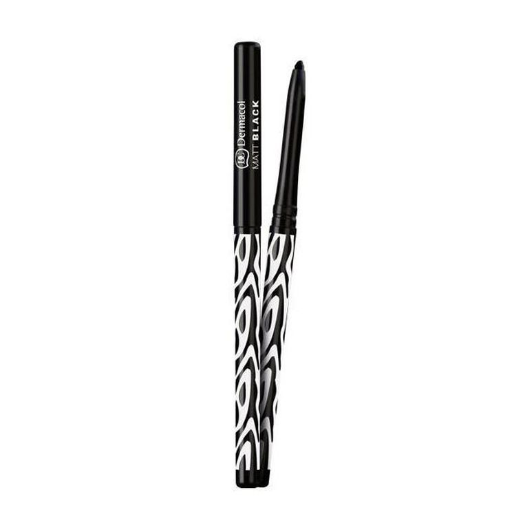 Dermacol, Matte Eye Pencil, matowa kredka do oczu, Black, 4,3g