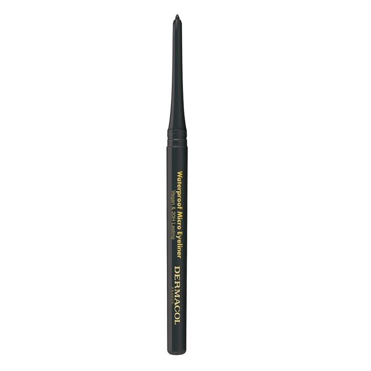 Dermacol, Waterproof Micro, wodoodporny eyeliner, 01, 0.35g