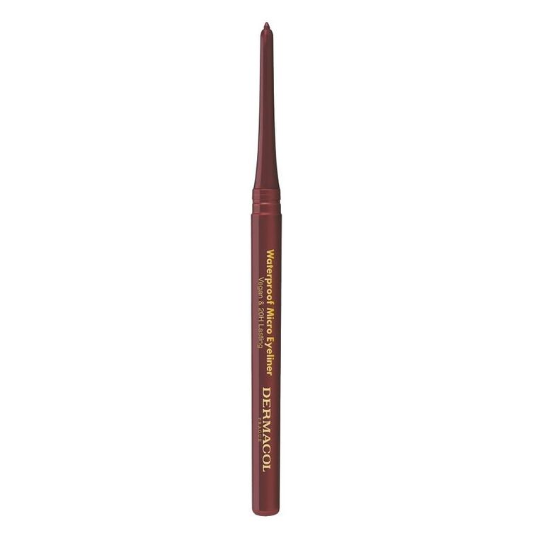 Dermacol, Waterproof Micro, wodoodporny eyeliner, 02 Brown, 0.35g
