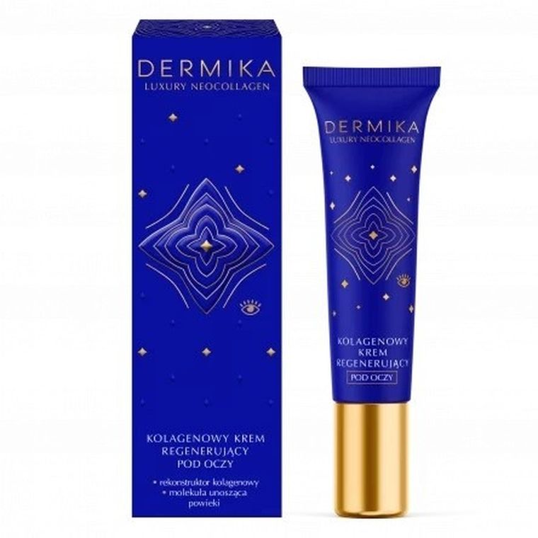 Dermika, Luxury Neocollagen, kolagenowy krem regenerujący pod oczy, 15 ml