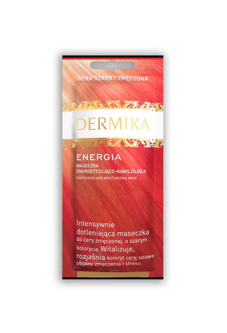 Dermika, Maseczki Piękności, Energia, maseczka energetyzująco-nawilżająca, 10 ml