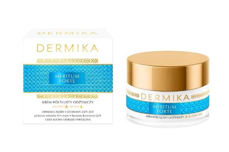 Dermika, Meritum Forte, krem półtusty odżywczy na dzień i noc, 50 ml