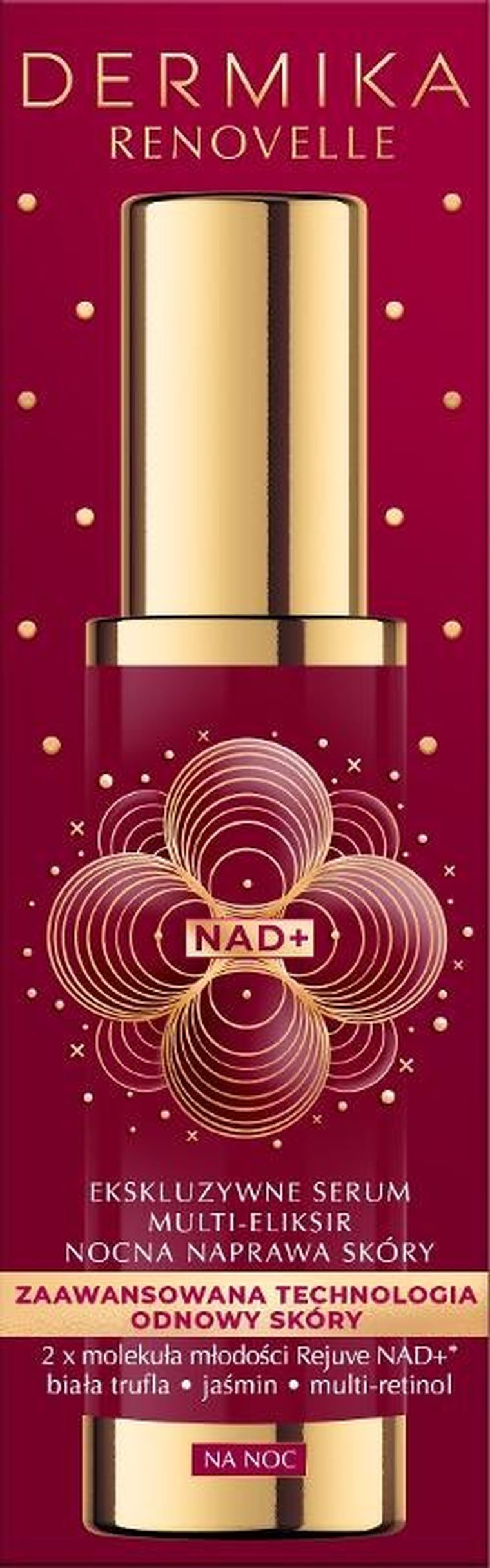 Dermika, Renovelle, ekskluzywne serum, multi eliksir nocna naprawa skóry, 50 ml