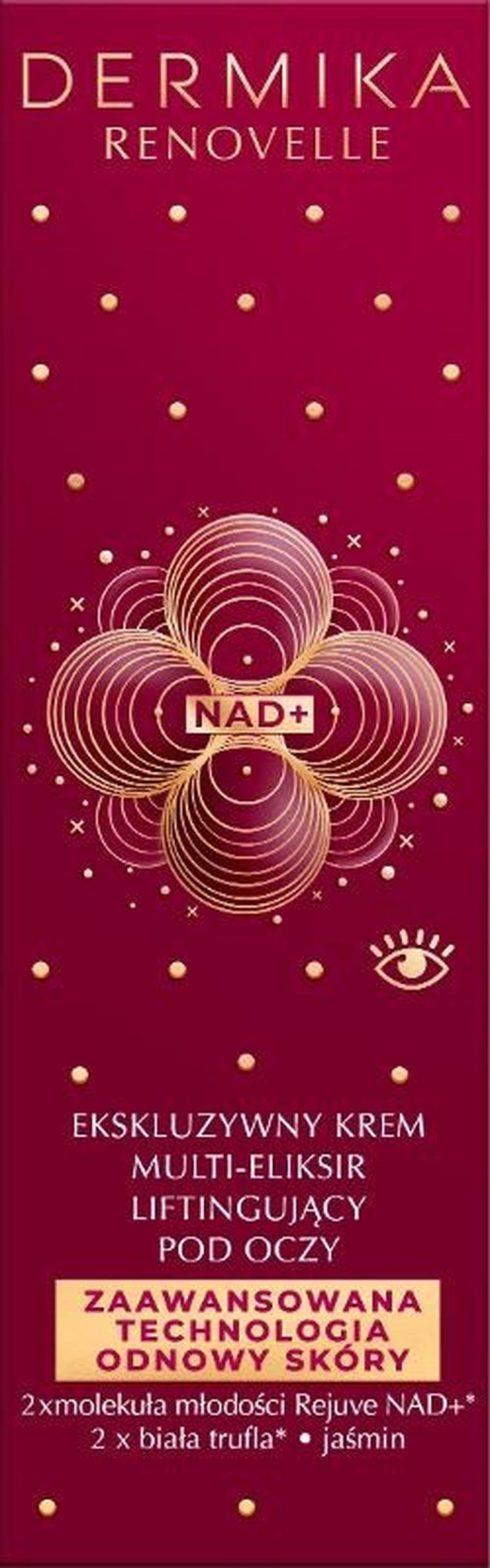 Dermika, Renovelle, ekskluzywny krem pod oczy, multi eliksir liftingujący, 15 ml