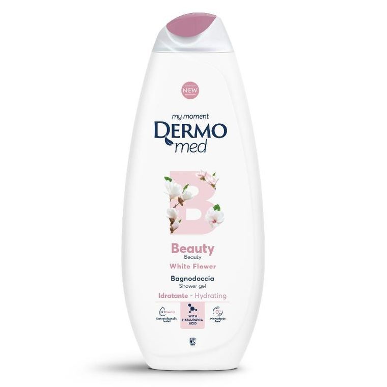Dermomed, żel do mycia ciała, beauty white, 750 ml