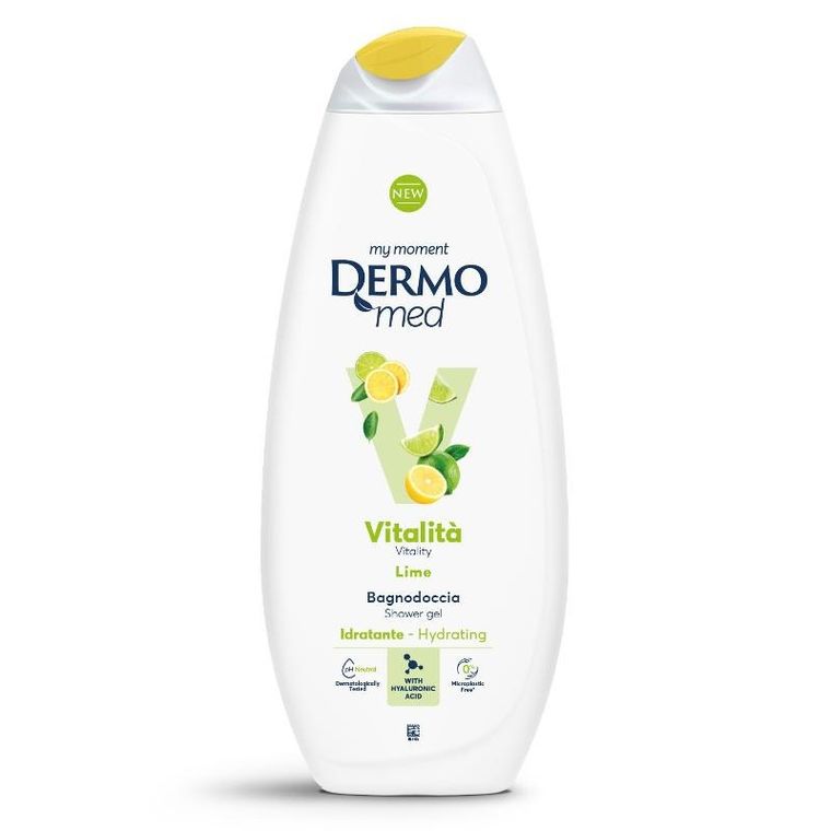 Dermomed, żel do mycia ciała, vitalita lime, 750 ml