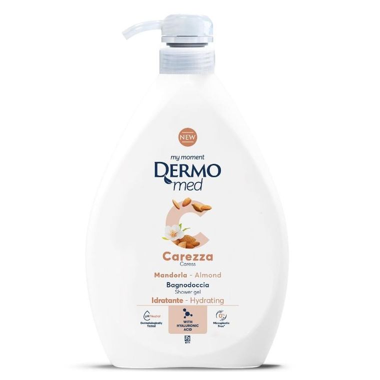 Dermomed, żel pod prysznic, carezza, 1000 ml