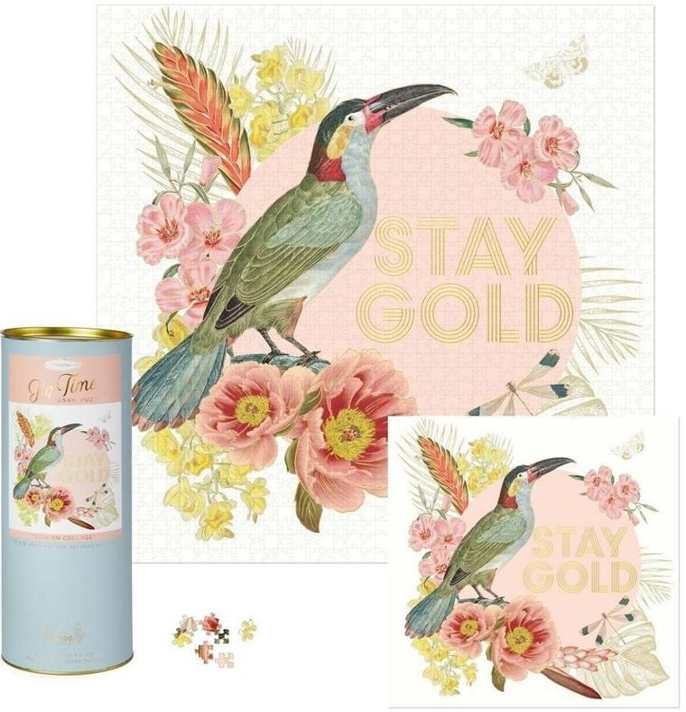 Designworks Ink, Toucan Collage, puzzle, 1000 elementów