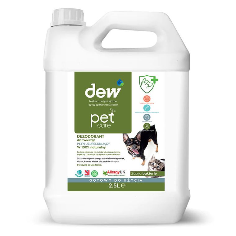 Dew Pet Care, dezodorant dla zwierząt, neutralizator powietrza, 2,5l