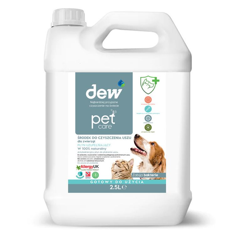 Dew Pet Care, środek do czyszczenia uszu dla zwierząt, 2,5l