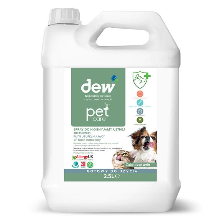 Dew Pet Care, środek do pielęgnacji jamy ustnej dla zwierząt, 2,5l
