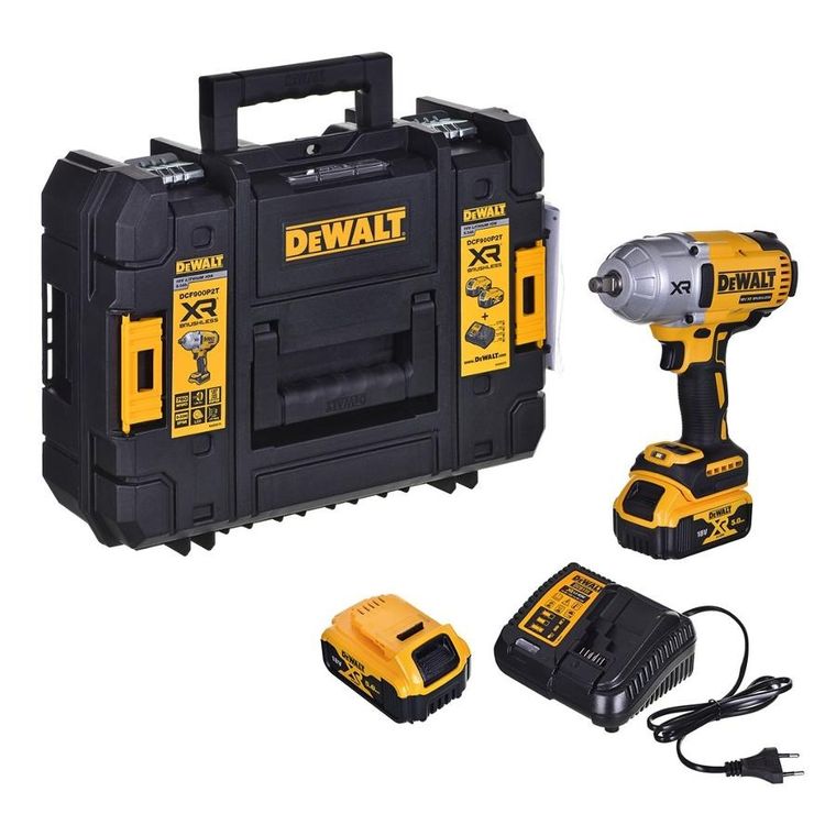 Dewalt, klucz udarowy, 1/2", 18V, 2-5Ah, DCF900P2T-QW