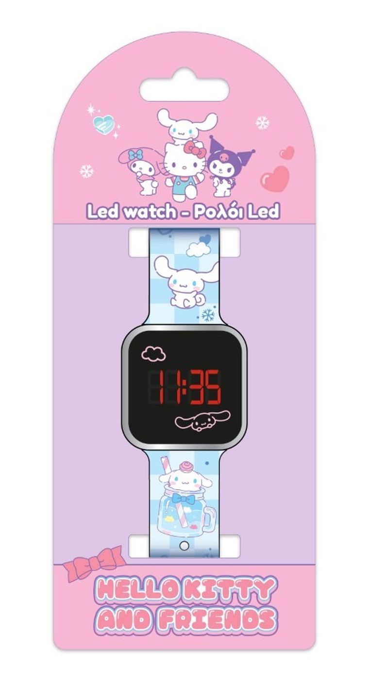 Diakakis, Cinnamoroll, zegarek cyfrowy, LED