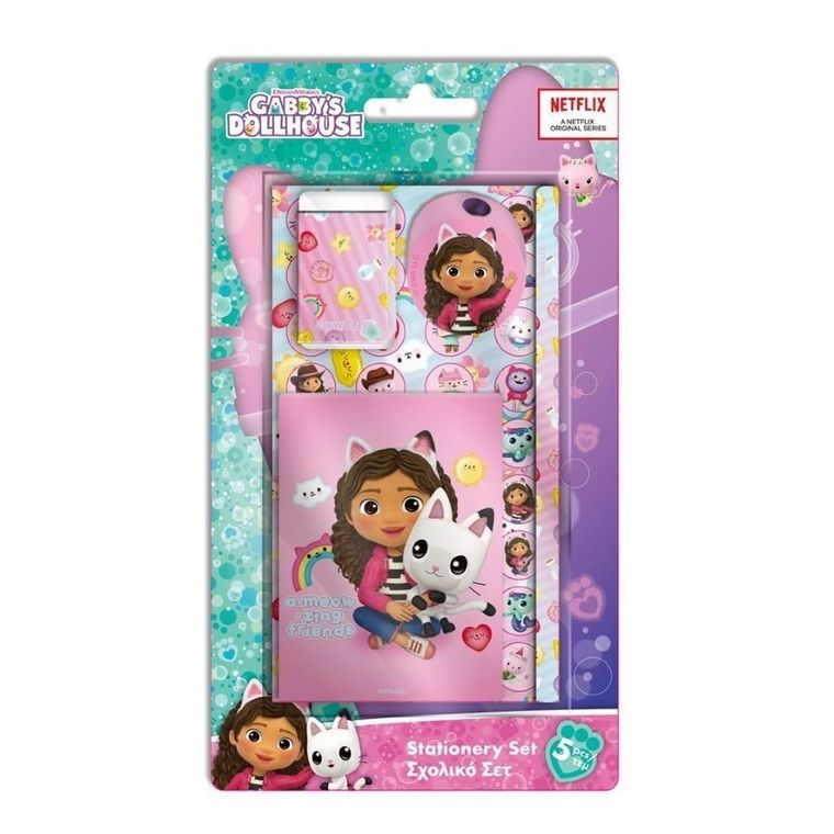 Diakakis, Koci Domek Gabi, zestaw przyborów szkolnych, 5 elementów
