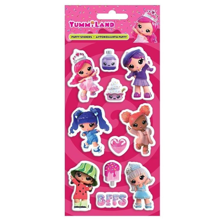 Diakakis, Yummiland, naklejki wypukłe