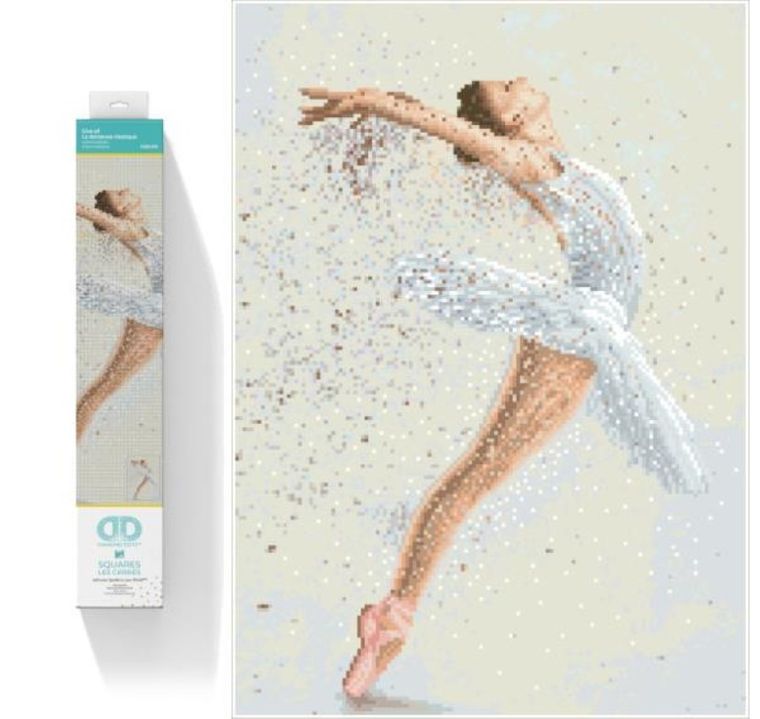 Diamond Dotz, diamentowa mozaika, Baletnica, Give all, 45-59,5 cm